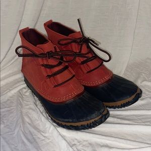 Sorel Red Low Ankle Boot